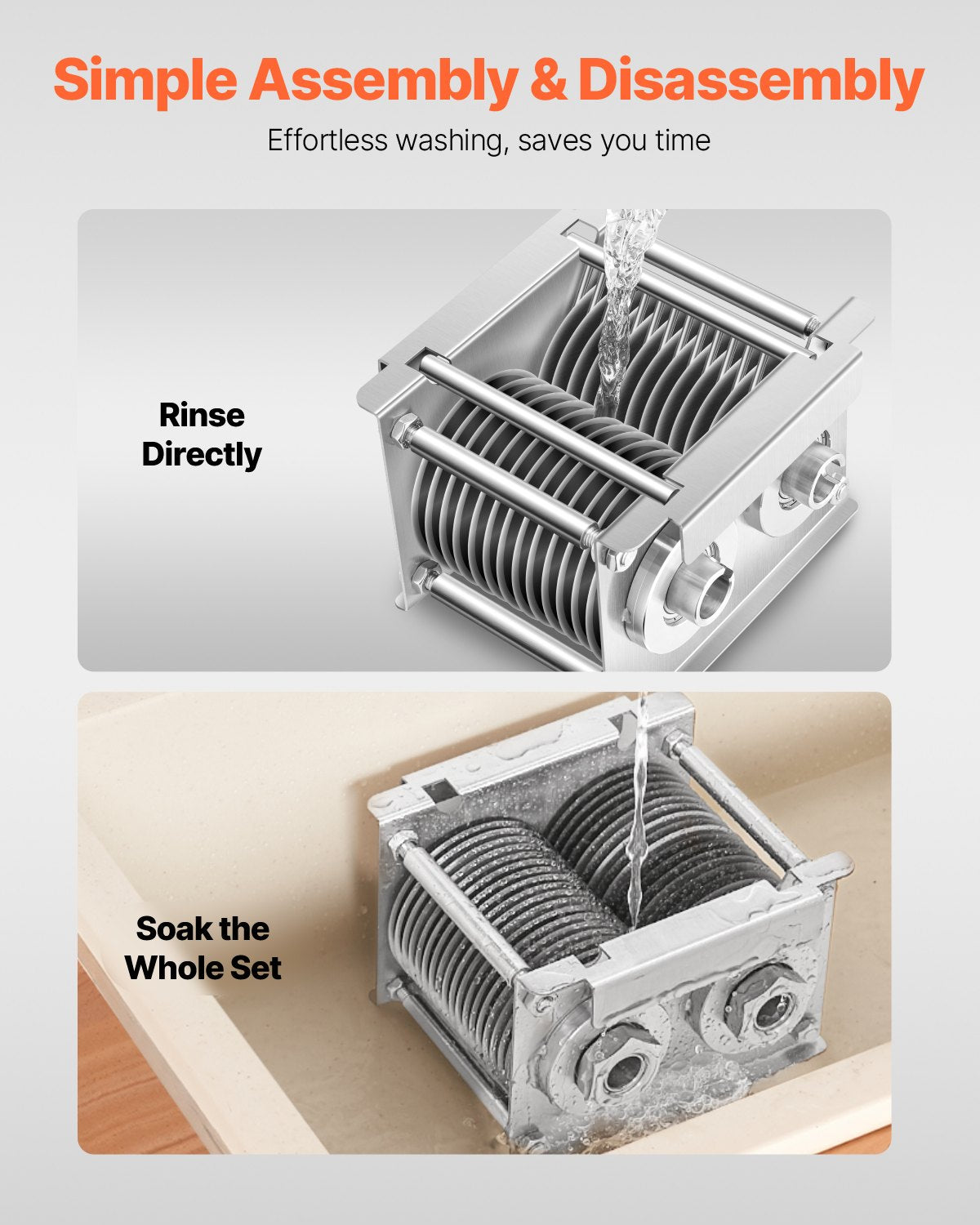 Meat Cutter Machine Blade, 7 mm Blade for Commercial Meat Cutter, One Set Blade for SJY-DQ90 Meat Cutting Machine, Stainless Steel, Cutter Slicer Blade Set for Boneless Meat, Soft Vegetables