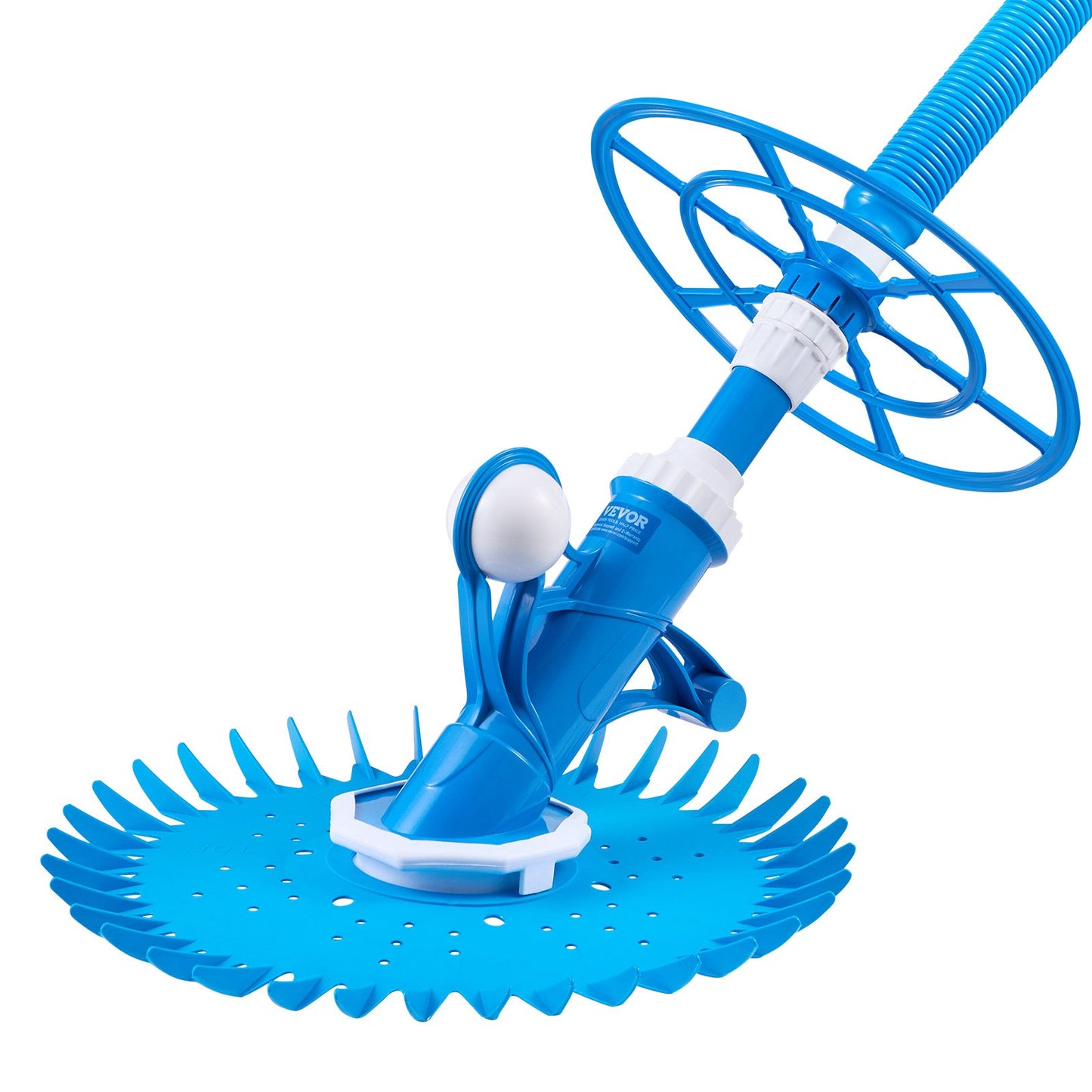 Suction Pool Cleaner, Automatic Pool Vacuum Cleaner, Suction Side Automatic Pool Cleaner, Suction Vacuum Pool Sweeper with 12 Hoses, for In-ground and Above-ground Pool Up to 609.6 x 1066.8 cm