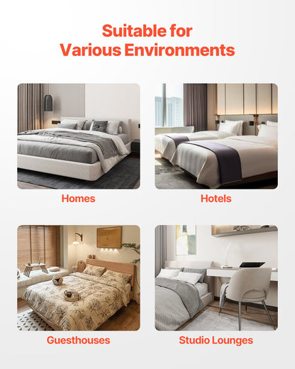 Boxspring, queen size-sängram med tvättbar tygduk, kraftig metallram för queen size-säng, 10 cm madrassfundament, maxvikt 1460 kg, enkel montering, 224 L x 144 B x 106 H