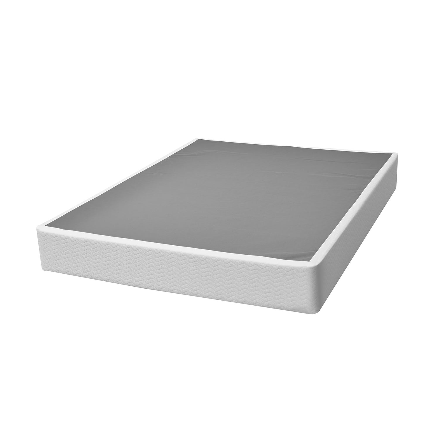 Boxspring, queen size-sängram med tvättbar tygduk, kraftig metallram för queen size-säng, 23 cm madrassfundament, maxvikt 1460 kg, enkel montering, 224,5 L x 144,5 B x 234,5 H tum