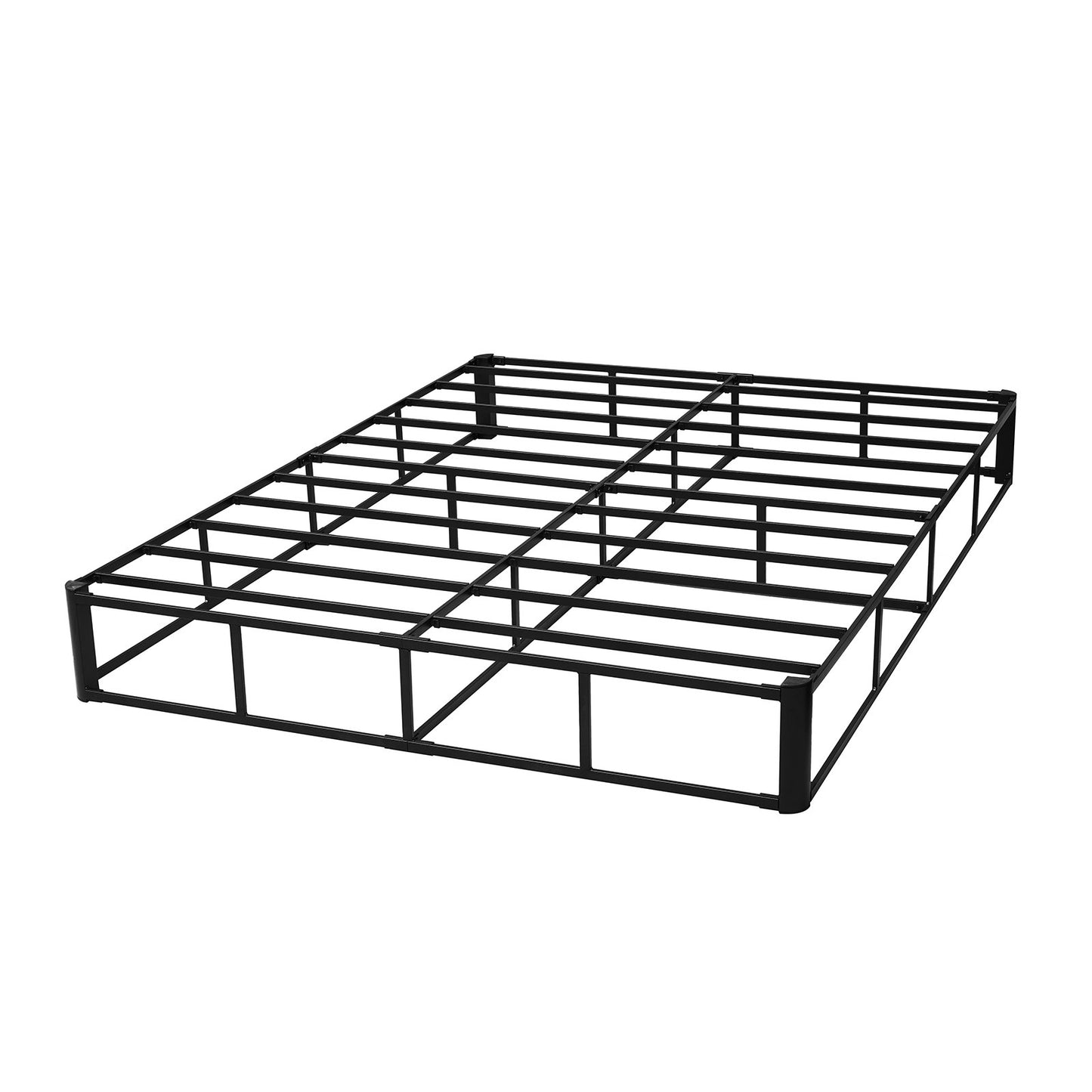Boxspring, queen size-sängram med tvättbar tygduk, kraftig metallram för queen size-säng, 23 cm madrassfundament, maxvikt 1460 kg, enkel montering, 224,5 L x 144,5 B x 234,5 H tum