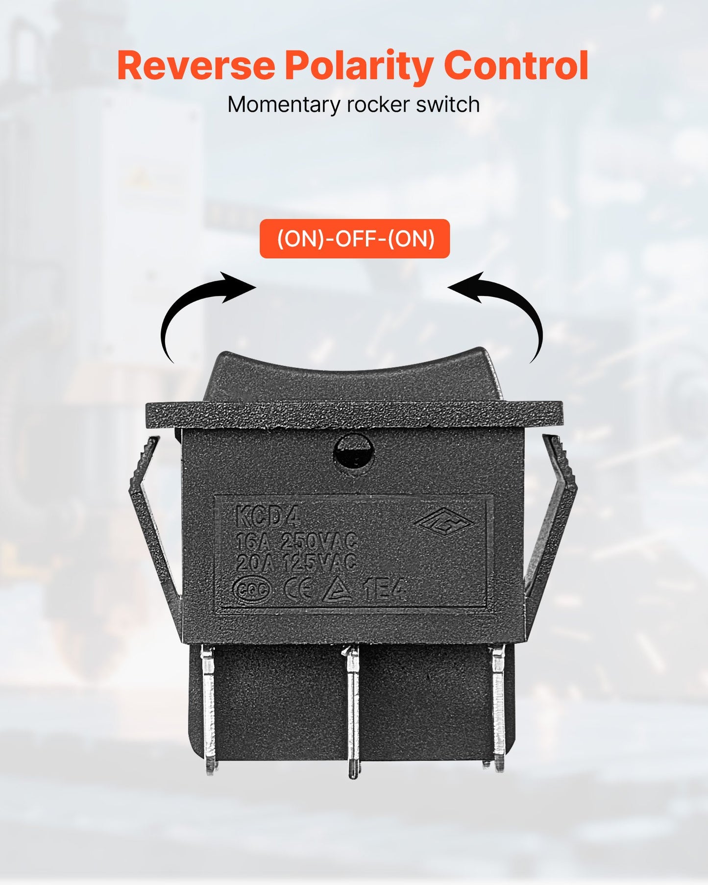 Vippströmbrytare, 6-polig momentan DPDT vippströmbrytare, 3-läges (PÅ)-Av-(PÅ) polaritetsomkastare AC 250V/16A 125V/20A för bil, båt, hushållsapparater