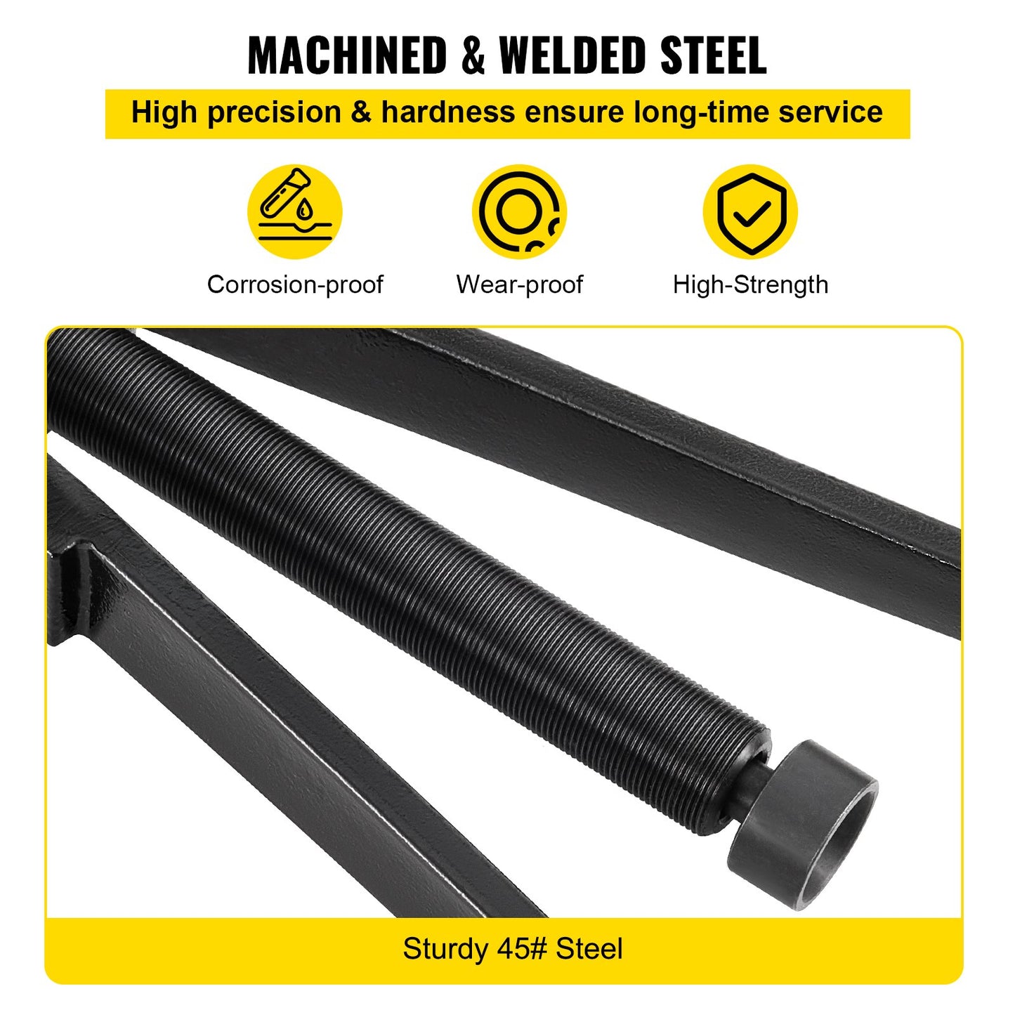 Avdragare för nedre lagerhållare, kompatibel med Yamaha, Johnson, Evinrude, Honda, Mercury, robust marin avdragare i stål med justerbara armar, fungerar för demontering av nedre lagerhållare