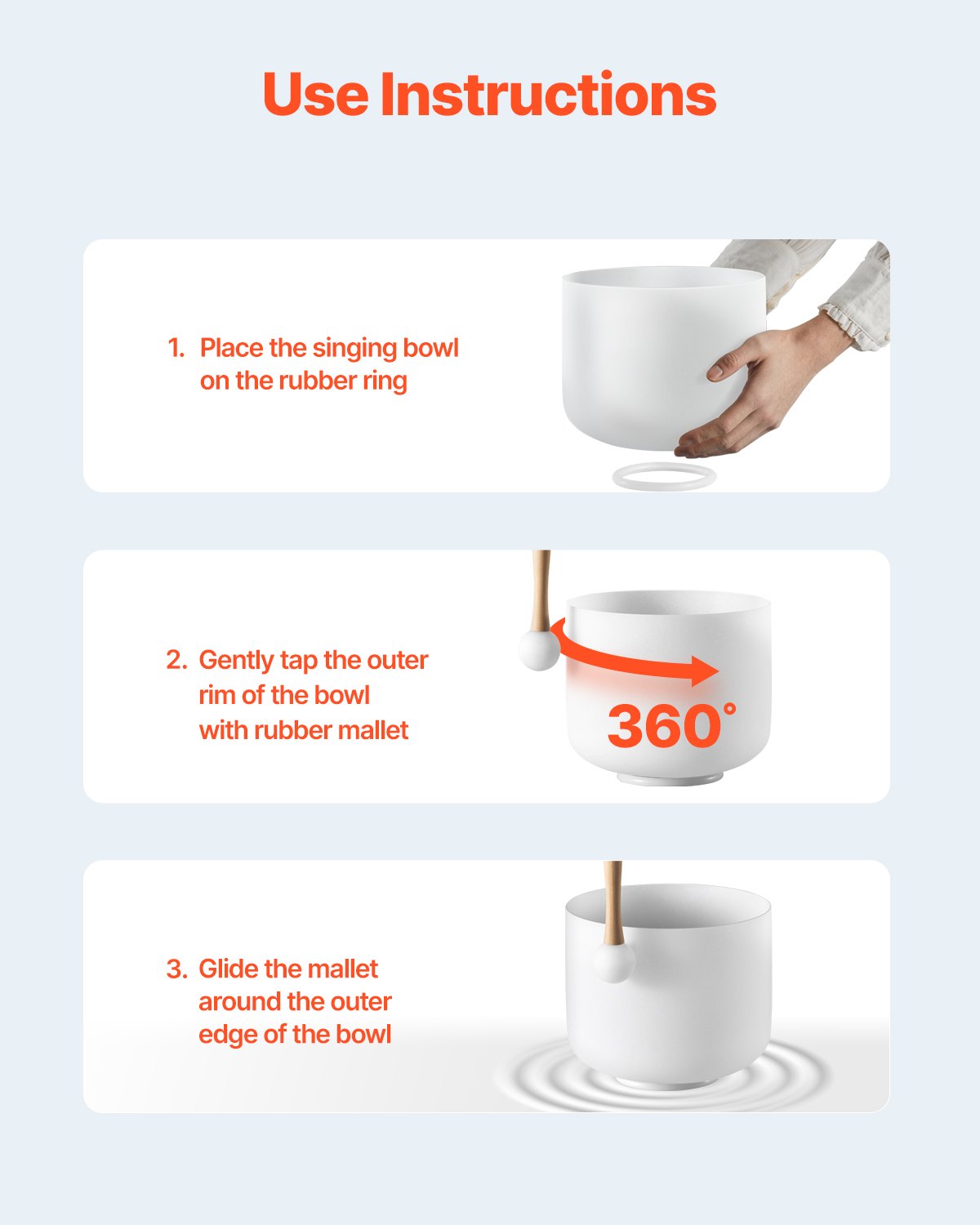 Kristallskål, 8-tums F-not hjärtchakraskål, klangskål i frostad kvarts med gummiklubba och O-ring, perfekt för meditation, yoga, ljudbad, ljudhealing