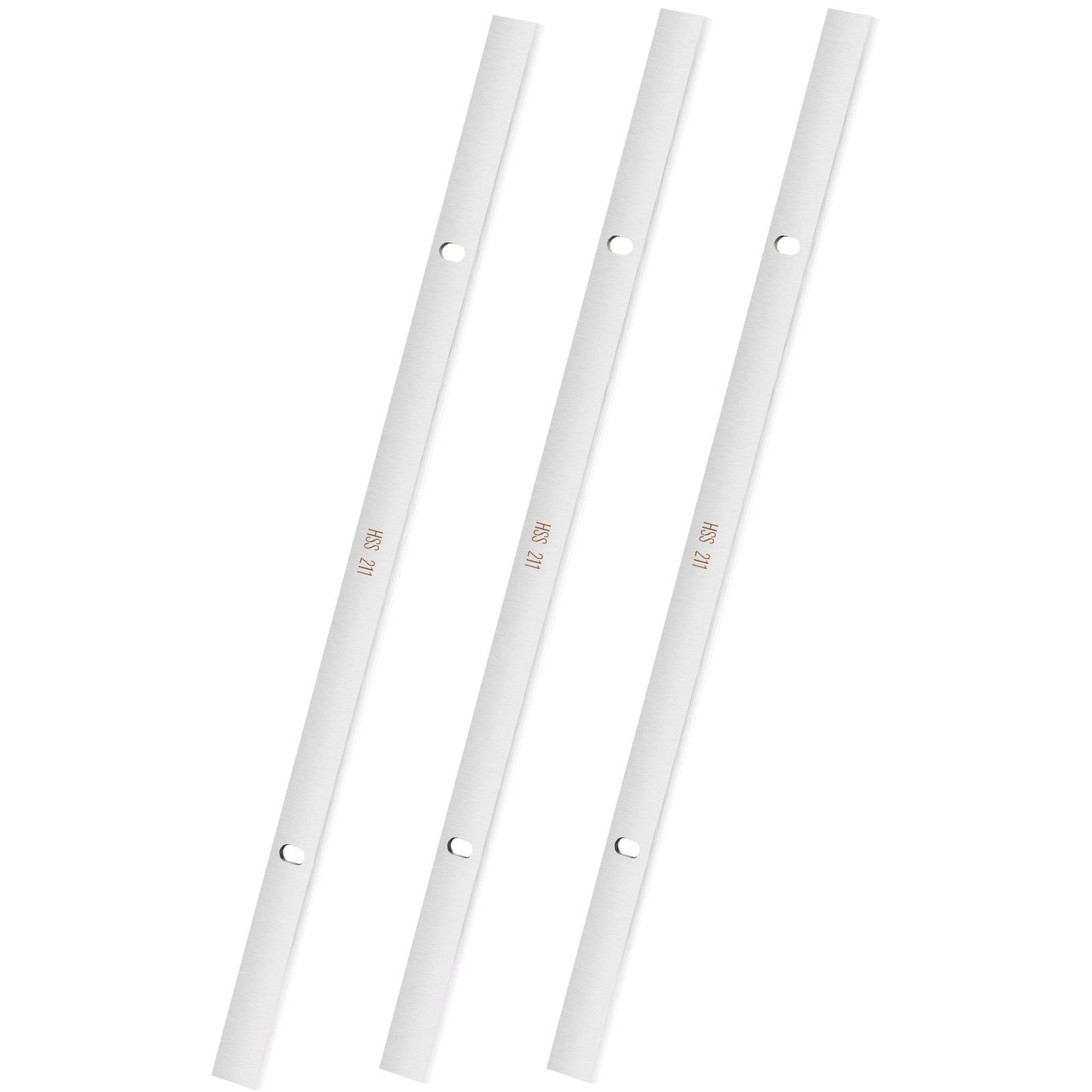 Hyvelknivar, 13-tums hyvelknivar med tjocklek, 2 mm förtjockad snabbstålsutbyte HRC55-60 hårdhet, praktiska monteringshål för snickeri, hem-gör-det-själv, industrier, set om 3