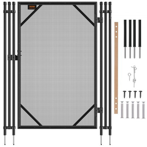 Pool Fence Gate 121.9 cm x 76.2 cm Removable Inground Pool Gate for Kids Security