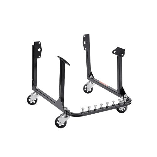 Engine Stand, 750 LBS (340 KG) Load Capacity Engine Motor Stand, Heavy-Duty Steel Motor Holder with 4 Swivel Casters and 4 Hook Positions, Suitable for BB-CHEVY and GEN-1 SB-CHEVY Engines