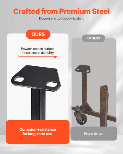 Motorstativ, lastkapacitet 340 kg, motorstativ i kraftigt stål med 4 svängbara hjul och 4 kroklägen, lämplig för BB-CHEVY och GEN-1 SB-CHEVY motorer