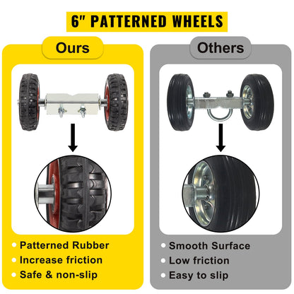 Kedjelänkad rullgrindsats Galvaniserat stålrullstaket med 6 universalskenor Kedjelänkad rullgrindshårdvarasats med 2 massiva gummihjul Rullstaketsats för kedjelänkad skjutgrind
