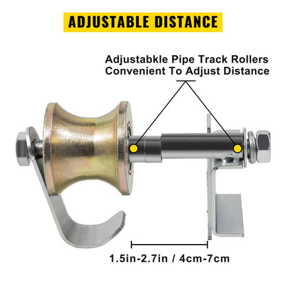 Kedjelänkad rullgrindsats Galvaniserat stålrullstaket med 6 universalskenor Kedjelänkad rullgrindshårdvarasats med 2 massiva gummihjul Rullstaketsats för kedjelänkad skjutgrind