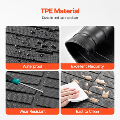 Cargo Mat Compatible with Tesla Model Y 2020-2024, Precise Fit Trunk Mat for SUVs, TPE Trunk Protector Replacement, Black (1PCS)