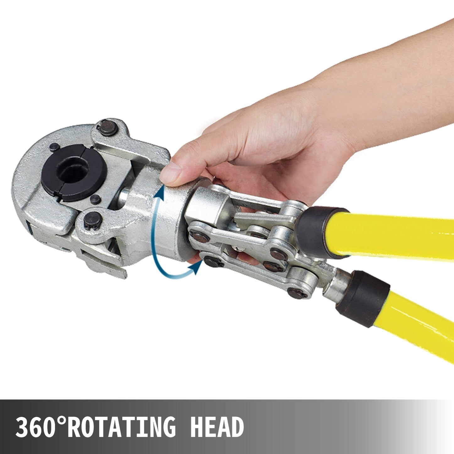 Rörpressare för kopparrör VVS-krymptång V 12-28 mm, presstång Rörpressare för kopparrör TH 16-32 mm käftar 360° huvud