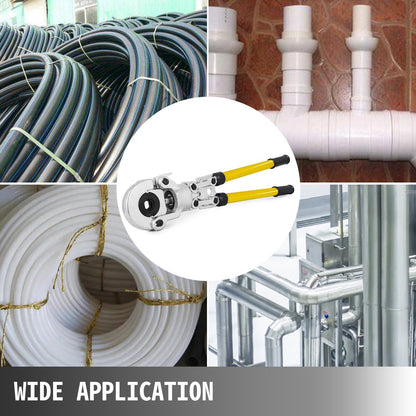 Rörpressare för kopparrör VVS-krymptång V 12-28 mm, presstång Rörpressare för kopparrör TH 16-32 mm käftar 360° huvud