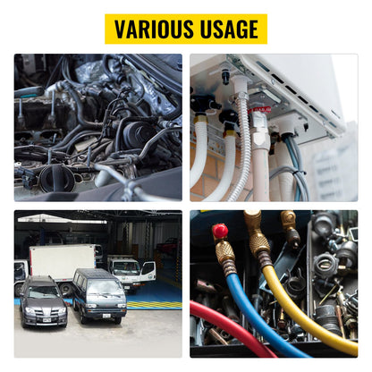 71550 Bärbar manuell hydraulisk rörpress slangkrympverktyg och reparationsverktyg Manuellt manövrerad AC-slangkrympverktygssats Hållbar med 4 backar för bilens luftkonditionering
