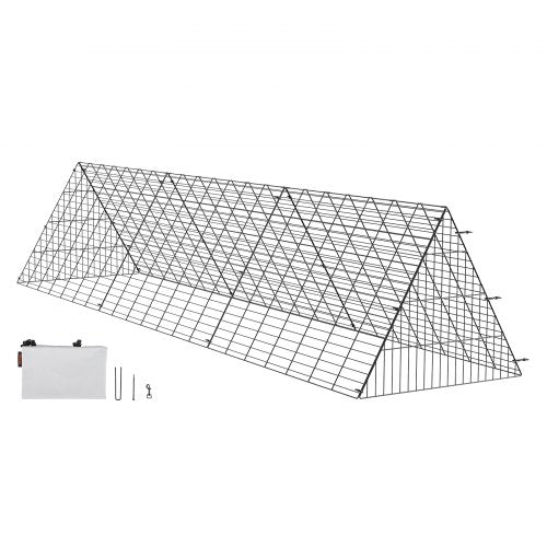 Chicken Tunnels, 118.1 x 28 x 24.2 inch (LxWxH) Chicken Tunnels for Yard, Portable Chicken Tunnels for Outside Easy Installation, Chicken Coop Run, Suitable for Chickens, Ducks, Rabbits