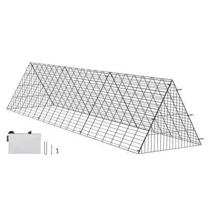 Chicken Tunnels, 118.1 x 28 x 24.2 inch (LxWxH) Chicken Tunnels for Yard, Portable Chicken Tunnels for Outside Easy Installation, Chicken Coop Run, Suitable for Chickens, Ducks, Rabbits