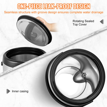 Stainless Steel Insulated Beverage Dispenser, 1.5 Gallon 6 Liter, Thermal Hot and Cold Drink Server Dispenser with Spigot Handle, Food-grade for Hot Tea Coffee Water Restaurant Drink Shop