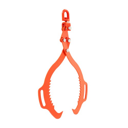 28in Log Lifting Tongs, 2-Claw Log Tongs, Heavy Duty Steel Log Grapple, 1100LBS Lifting Capacity, Swivel Log Graper Timber, Eagle Claw Design, Log Skidding Tongs for Trucks, Tractors, Forklifts
