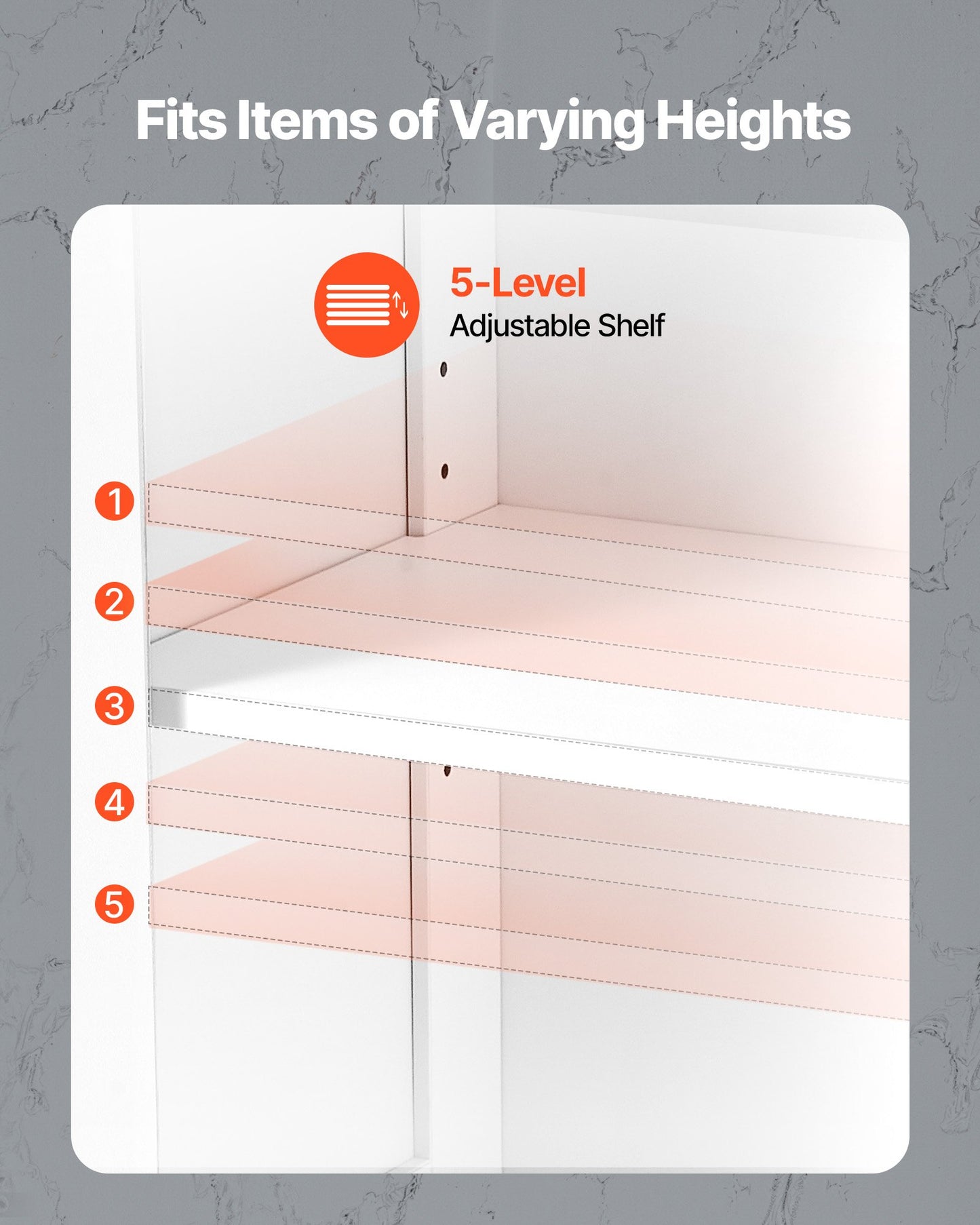 Badrumsskåp i trä, 3 våningar, förvaringsorganisatör i trä med 2 dörrar och justerbar hylla, moderna badrumsmöbler, heminredning, fristående skåp för kök/vardagsrum/entré, vit