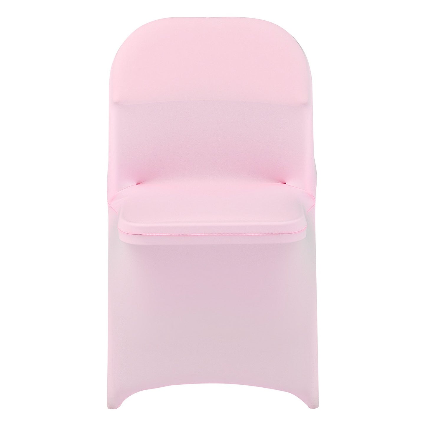 50 Pcs Pink Chair Covers, Polyester Spandex Chair Cover, Stretch Slipcovers for Wedding Party Dining Banquet Flat-Front Chair Covers, Fits Chair Measures up to 17.72 x 18.11 x 30.31 inch