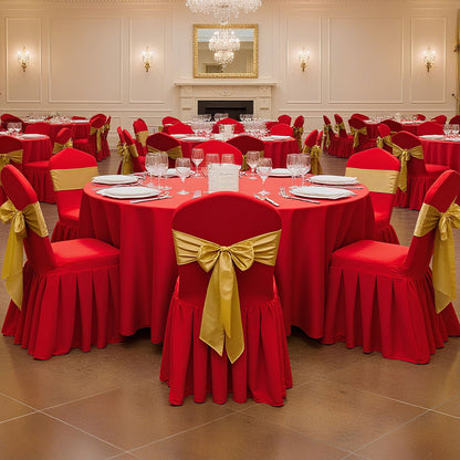 30 st röda stolsöverdrag, polyester-spandex stolsöverdrag, stretchöverdrag för bröllopsfest, middag, bankett, platt front, passar stolsmått upp till 20,08 x 17,72 x 37,4 tum