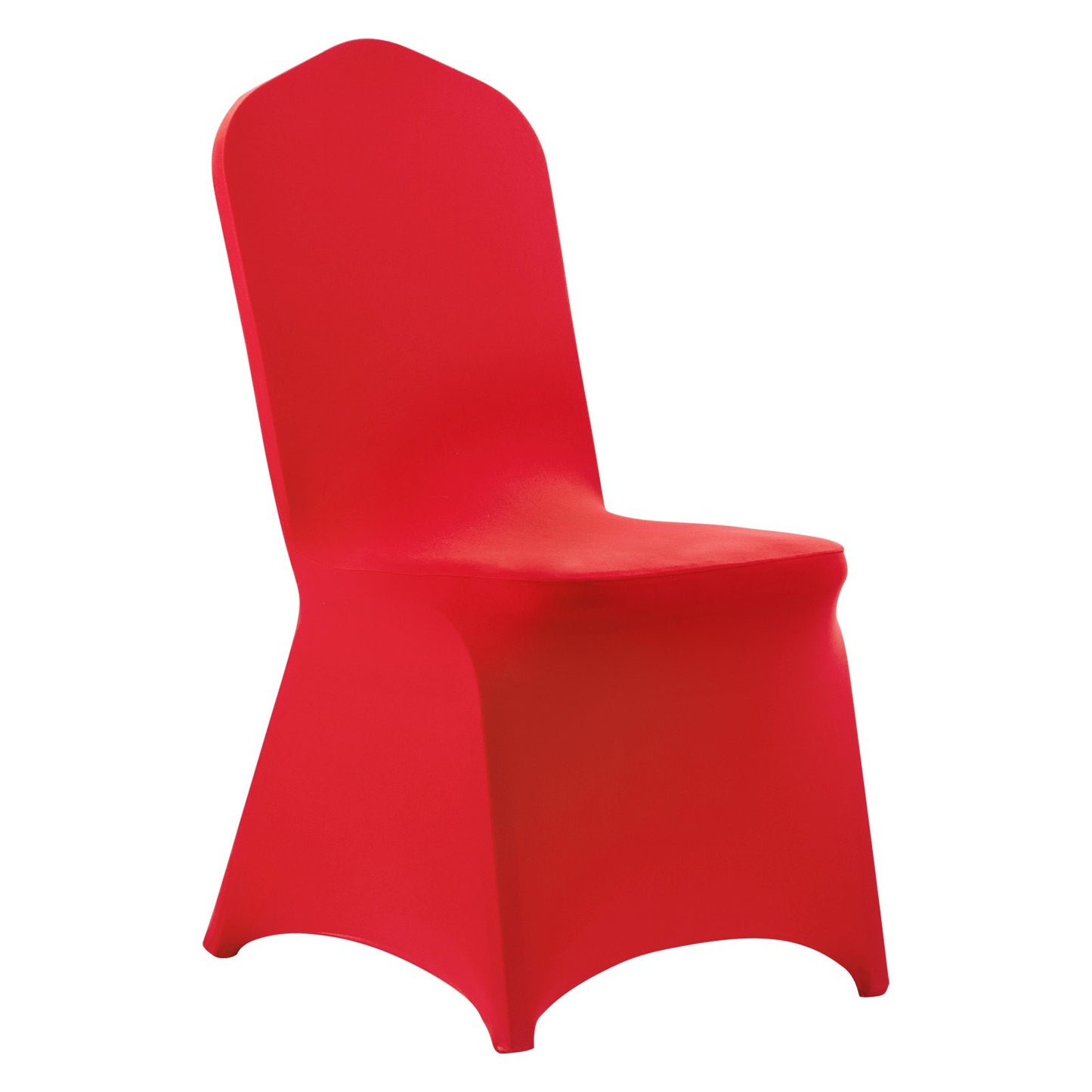 50 Pcs Red Chair Covers, Polyester Spandex Chair Cover, Stretch Slipcovers for Wedding Party Dining Banquet Flat-Front Chair Covers, Fits Chair Measures up to 20.08 x 17.72 x 37.4 inch