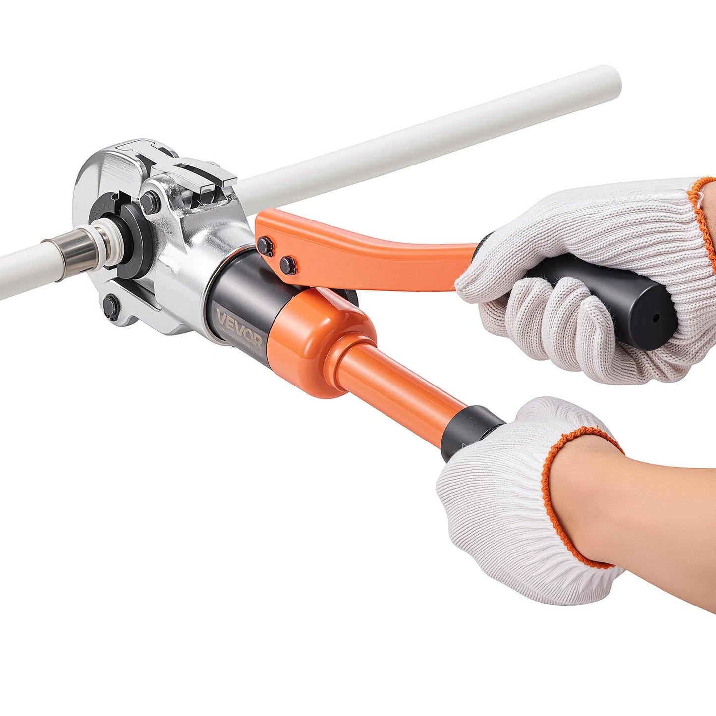 Hydraulisk rörpressverktyg, PEX- och aluminium-plaströrkopplingar med TH16 TH20 TH26 TH32 käftar och bärväska, presskrimpverktygssats för VVS-reparationer och installationer