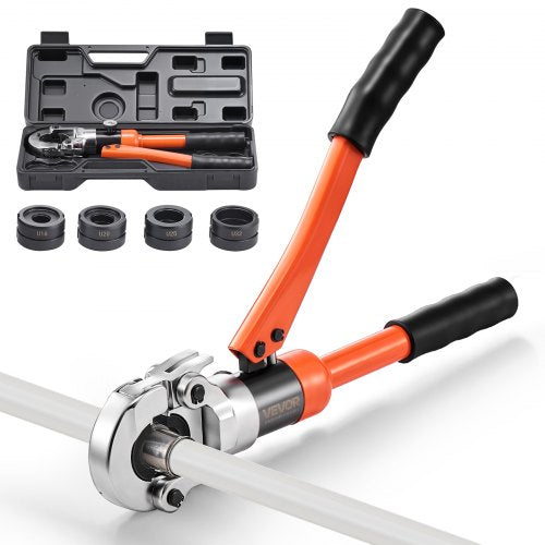 Hydraulisk rörpressverktyg, PEX- och aluminium-plaströrkopplingar med U16 U20 U25 U32 käftar och bärväska, presskrimpverktygssats för VVS-reparationer och installationer