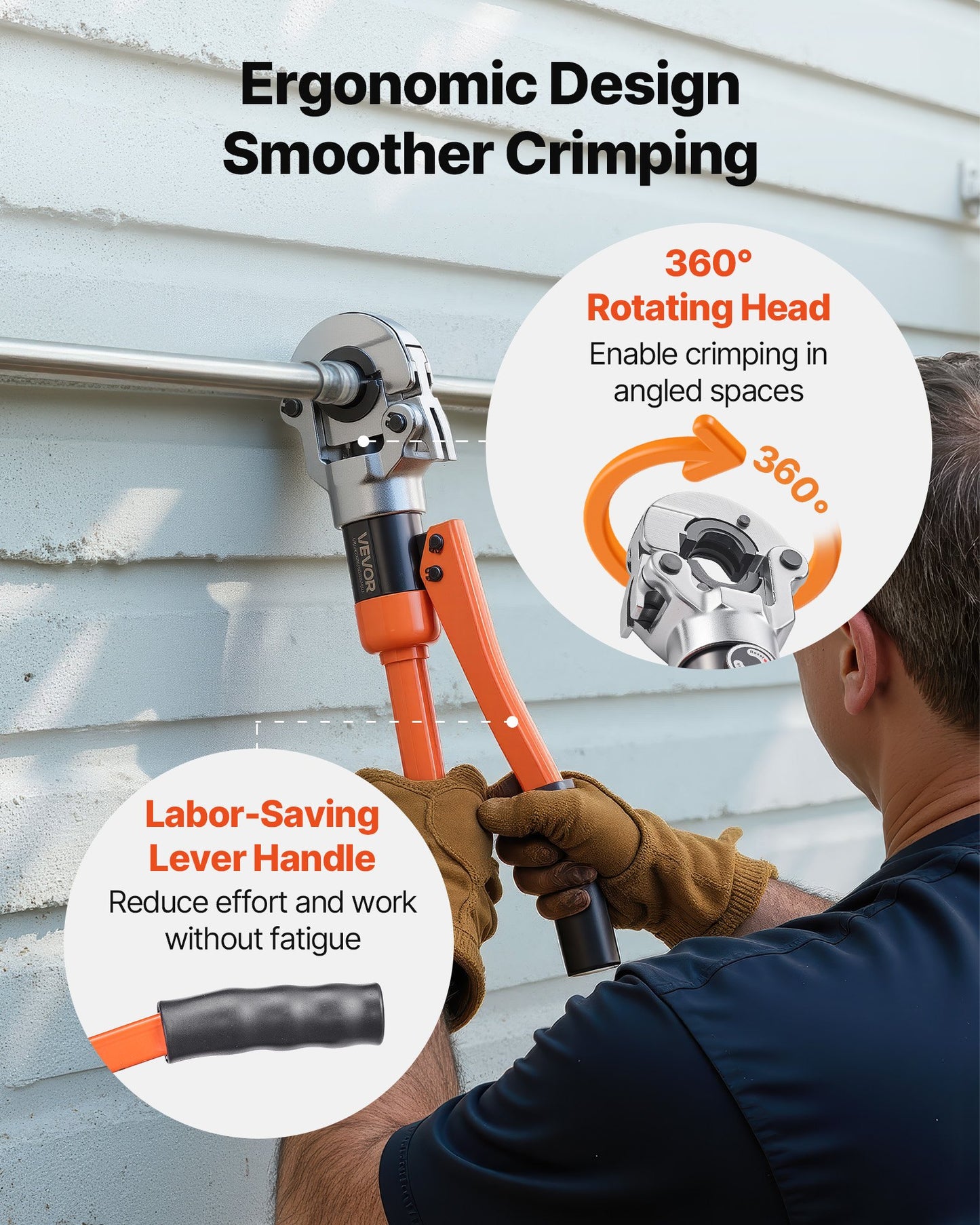 Hydraulisk rörpressverktyg, rörkopplingar i rostfritt stål med V12, V15, V18, V22, V28 käftar och bärväska, presskrimpverktygssats för VVS-reparationer och installationer