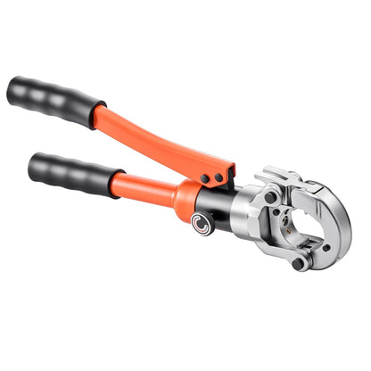 Hydraulisk rörpressverktyg, rörkopplingar i rostfritt stål med V12, V15, V18, V22, V28 käftar och bärväska, presskrimpverktygssats för VVS-reparationer och installationer