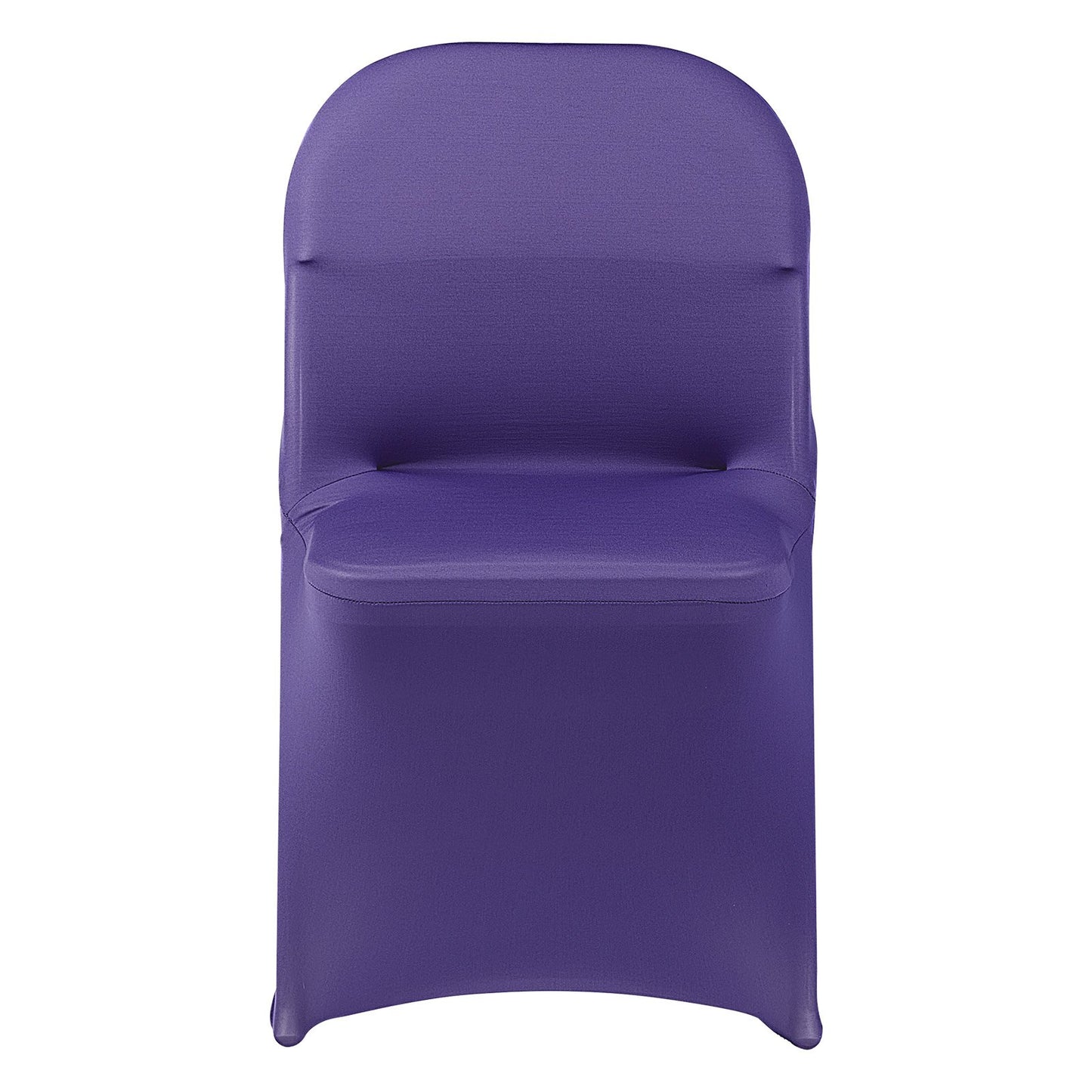 50 Pcs Purple Chair Covers, Polyester Spandex Chair Cover, Stretch Slipcovers for Wedding Party Dining Banquet Flat-Front Chair Covers, Fits Chair Measures up to 17.72 x 18.11 x 30.31 inch