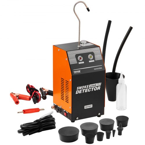 Automotive Smoke Machine Leak Detector, EVAP Smoke Machine Leak Tester with Built-in Air Pump, Dual-Mode Vacuum Pipeline Fuel Diagnostic Detector for DC12V Cars, Motorcycles, Trucks, Boats, ATVs