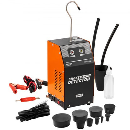 Automotive Smoke Machine Leak Detector, EVAP Smoke Machine Leak Tester with Built-in Air Pump, Dual-Mode Vacuum Pipeline Fuel Diagnostic Detector for DC12V Cars, Motorcycles, Trucks, Boats, ATVs