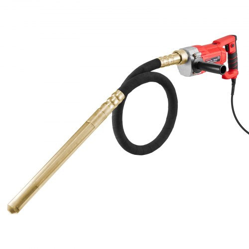 Handheld Concrete Vibrator, 800W Electric Vibrator 4000 RPM, Electric Concrete Vibrating Tool With 4.9ft / 1.5m Shaft Rod, Portable Pencil Cement Vibrator Remove Air Bubble and Mix Concrete
