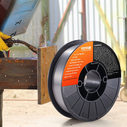 Flusskärnsvetstråd, E71T-GS 0,8 mm 4,5 kg, gasfri MIG-svetstråd för kolstål med låg stänknivå för bågsvetsning i alla positioner och utomhusbruk