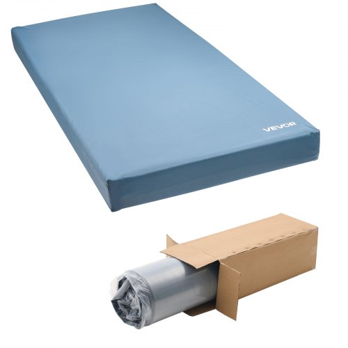 Hospital Bed Mattress, 159 kg Load Capacity, Long Term Care Pressure Redistribution Medical-Grade Foam Mattress, Waterproof for Bedsore Treatment Nursing Homes and Home Care, 914 x 2030 x 153 mm