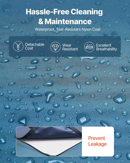 Sjukhussängmadrass, 159 kg lastkapacitet, tryckfördelande långtidsvård Medicinsk skummadrass, vattentät för behandling av liggsår, vårdhem och hemsjukvård, 914 x 2030 x 153 mm
