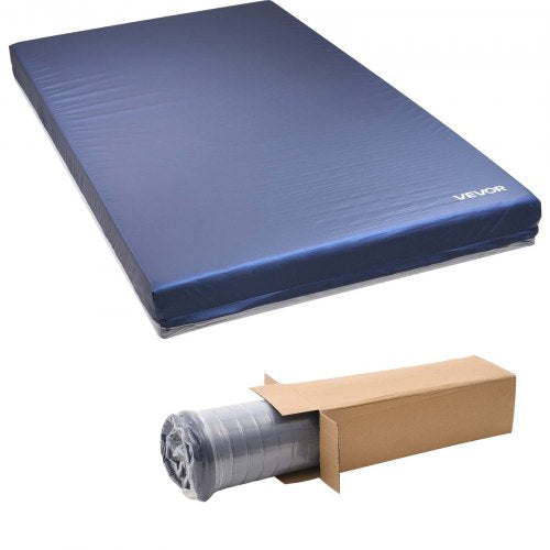 Hospital Bed Mattress, 295 kg Load, Long Term Care Pressure Redistribution Medical-Grade Dual Layer Foam Mattress, Waterproof for Bedsore Treatment Nursing Home & Home Care, 1067 x 2030 x 153 mm