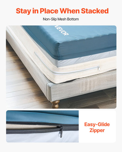 Sjukhussängmadrass, 204 kg belastning, tryckfördelande långtidsvård Medicinsk flerskiktsskummadrass, vattentät för behandling av liggsår Vårdhem och hemsjukvård, 914 x 2030 x 153 mm