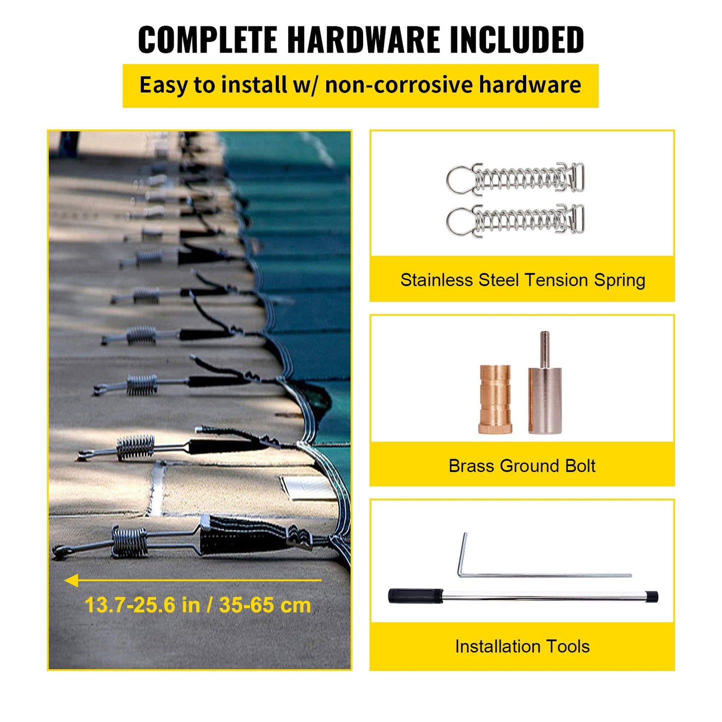 Poolskydd 18x36FT Rektangulärt poolskydd Grönt nät Massivt poolskydd för pool Vinterskydd