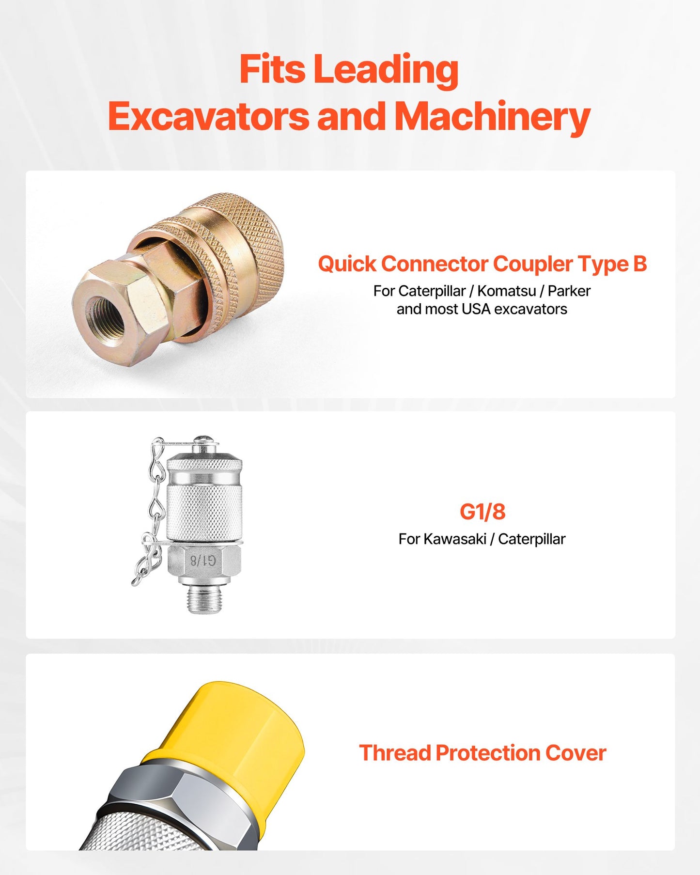 Digital hydraulisk tryckmätningskopplingssats, 700 bar tryckmätare med 1 mätare, 1 testkoppling, 1 snabbkoppling och 1 slang för grävmaskin och byggmaskiner