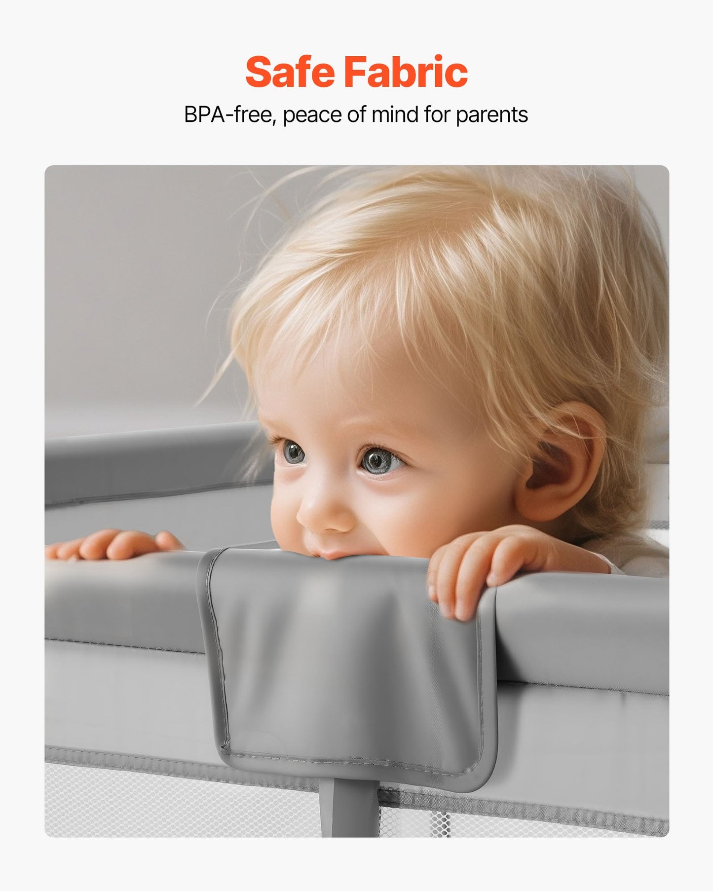 Baby Playpen, 2000 x 1785mm Extra Large Playpen for Babies Toddlers, Indoor/Outdoor Baby Fence Play Yard, No-Gap Safety Activity Center with 50 Ocean Balls, Zippered Door & Soft Breathable Mesh