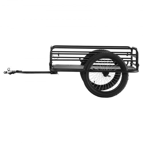 Bike Cargo Trailer, 275 lbs/124.7 kg Load Capacity, Heavy-Duty Bicycle Wagon Cart, Foldable Compact Storage & Quick Release with Universal Hitch, 20" (50.8 cm) Wheels, Fits Most Bike Wheels, Carbon Steel Frame