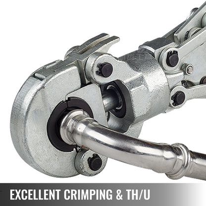 Hydraulisk krymptång 6T, presstång 16-20-25-32MM, U-formad/TH-formad rörkrymptång, handhållen presstång PE-X krymptång för kompositrör PEX