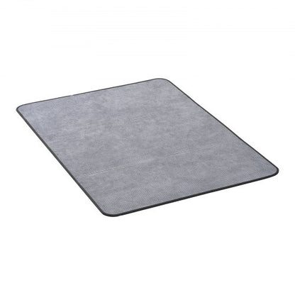 Chair Mat, 915 x 1225 mm Office Chair Mat for Hard Floors, Floor Protector for Rolling Chairs, Corduroy Surface, Non-Slip & Easy to Clean, Smooth Glide Under Desk Rug for Home Office (Grey)