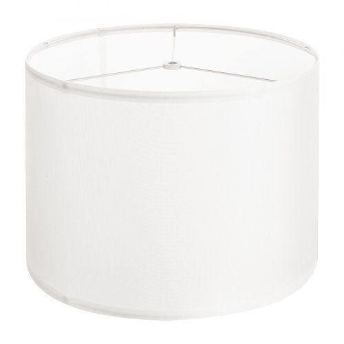 Drum Lamp Shade, 13 in Top x 13 in Bottom x 10 in High, Medium Drum Linen Lampshade, Replacement Lamp Shade for Table Lamps Floor Lamps Pendant Lights, Easy Assembly Required (Off-white Linen)