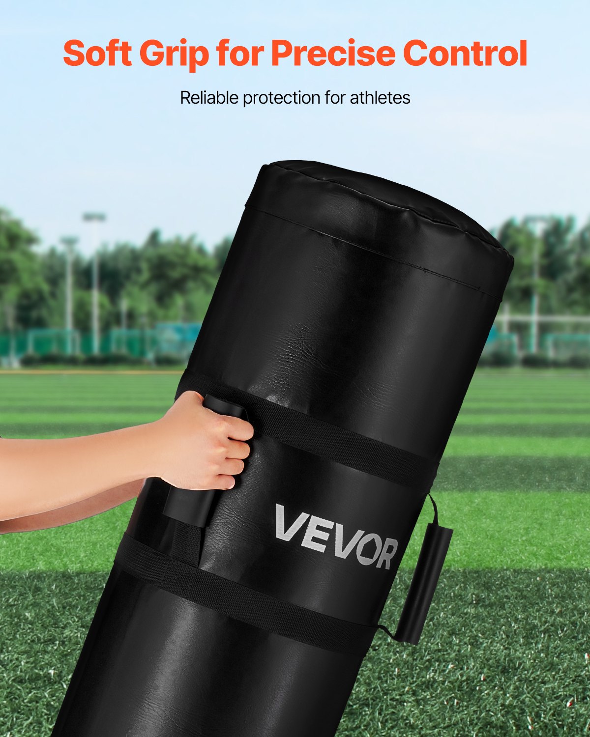 Fotbolls tacklingsdocka, 122 cm blockeringsplatta för träning, kraftiga tacklingsdocka med handtag, utmärkt för kontaktövningar, kickboxning, kampsport, sportträning, 1 st (ofylld)