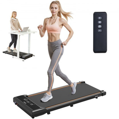 Walking Pad, Under Desk Treadmill for Home Office, Working Walking Jogging Machine, 265 Lbs Capacity 2.5HP Portable Lightweight Walking Pad, with Remote Control and LED Display