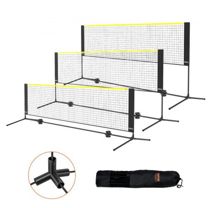 10ft badmintonnät set utomhus bärbart volleyboll pickleball tennisnät