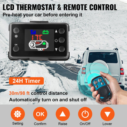 12V Diesel Parking Heater, 8KW Diesel Air Heater, Diesel Air Heater, Air Parking Heater, Air Diesel Heater, Parking Heater for Car RV Boat Truck Camper Bus